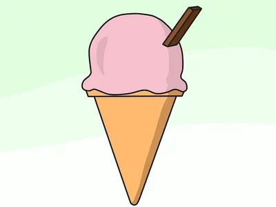Милые рисунки для срисовки мороженко (50 шт)