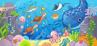 Набор игровой 1TOY Морские Обитатели 12предметов Т50513 купить по цене 2090  ₸ в интернет-магазине Детский мир