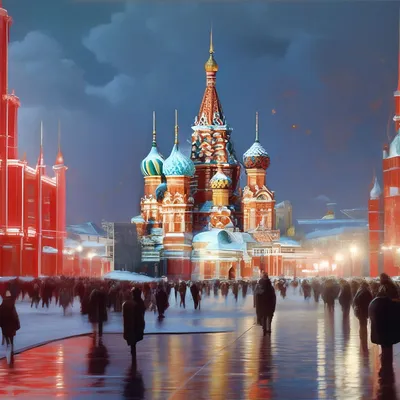 Москва, Красная площадь, фотография» — создано в Шедевруме