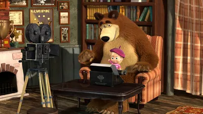 Маша из мультфильма Маша и медведь…» — создано в Шедевруме