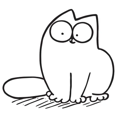 Мультяшный кот с улыбкой, высокая …» — создано в Шедевруме