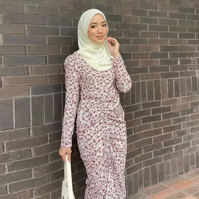 Купить Женское мусульманское длинное платье Абая с цветочным принтом,  винтажный кафтан, исламские платья макси | Joom