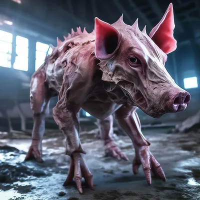 S.T.A.L.K.E.R свинья мутант …» — создано в Шедевруме