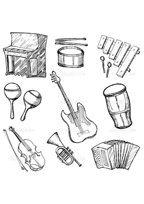 Раскраски Музыкальные инструменты для детей: распечатать бесплатно или  скачать
