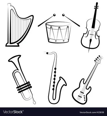 Раскраска русские народные музыкальные инструменты - 44 фото