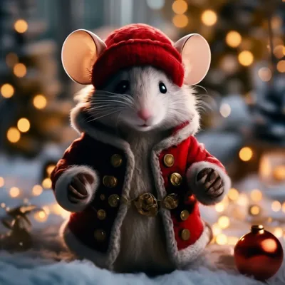 Мыши празднуют Новый год» — создано в Шедевруме