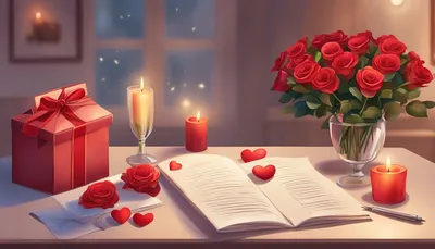 Наклейка \"Признание в любви\" - подарок на День Святого Валентина
