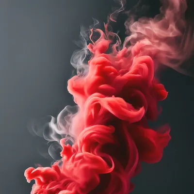Красный дым на черном фоне обои» — создано в Шедевруме
