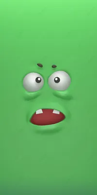 Зеленый 3d мультфильм экспрессия мобильных телефонов Фон Обои Изображение  для бесплатной загрузки - Pngtree
