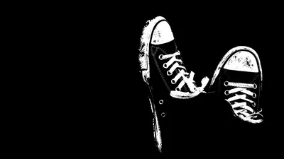 рисунки на черном фоне | Shoes wallpaper, Converse wallpaper, Black hd  wallpaper