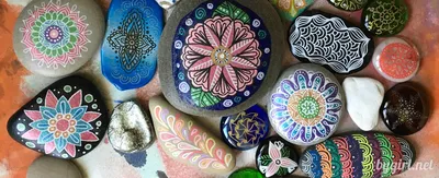 Разрисовываем камни: инструменты для рисования на камнях | Девушка, живущая  в Сети