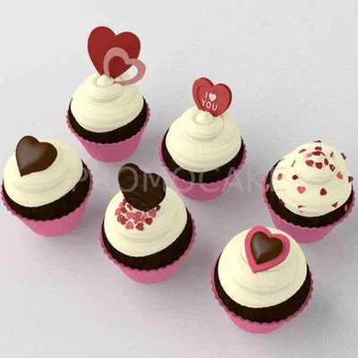 Кексы на 14 февраля - рецепты кексов с фото на День святого Валентина -  Рецепты, продукты, еда | Сегодня