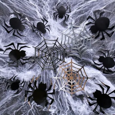 Декорации Паутина и пауки, Хэллоуин