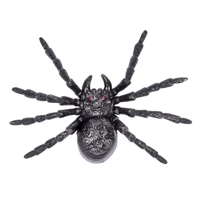Гигантские Черные плюшевые пауки, страшные пауки на Хэллоуин, супер большие  плюшевые животные с красными глазами, детские игрушки, Декор для дома с  привидениями | AliExpress