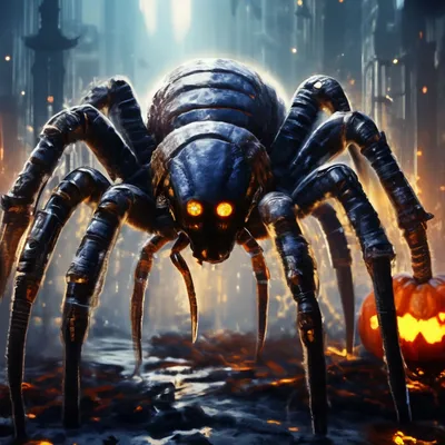 Огромный ,страшный паук на Хеллоуин» — создано в Шедевруме