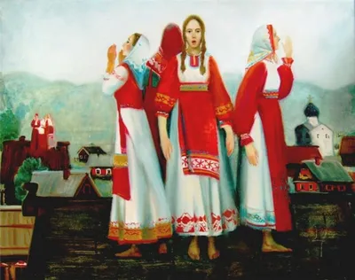 Рисунок Гулянья на Красную Горку - «Весна-красна!» (№392705-21.04.2023 -  11:38)