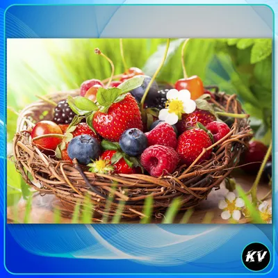 Картина на холсте Еда фрукты ягоды на кухню интерьер 3-9 50х70 см - купить  по низкой цене в интернет-магазине OZON (1136887022)