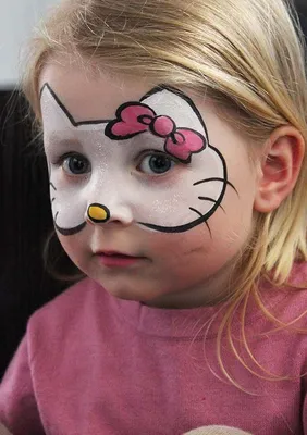 Аквагрим для детей своими руками? Идеи рисунков на лице ребенка? | Kitty  face paint, Girl face painting, Face painting halloween