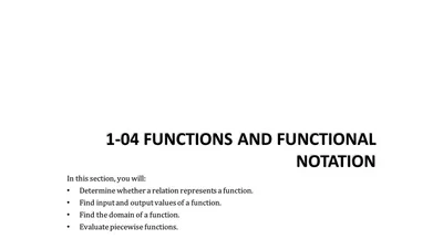 1-04 Functions and Functional Notation