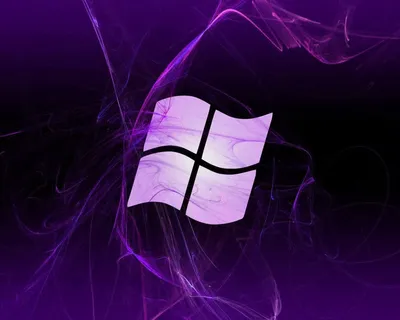 Флаг Windows, фиолетовый фон Обои для рабочего стола 1280x1024