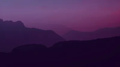 Скачать 1920x1080 горы, сумерки, пейзаж, темный, фиолетовый обои, картинки  full hd, hdtv, fhd, 1080p