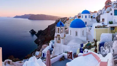 Греция, Малый Город, Море - обои на рабочий стол | Лучшие Скачать  изображения