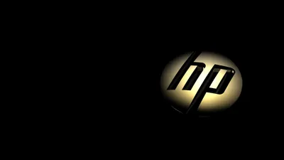 Обои hp радужный логотип на сером фоне, раздел Hi-tech, размер 1920х1080  full HD - скачать бесплатно картинку на рабочий стол и телефон