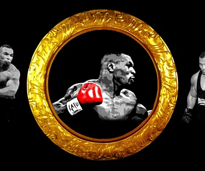 Известный боксер Майк Тайсон на ринге - обои для рабочего стола, картинки,  фото