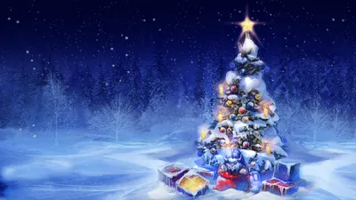 Картинки новогодние обои, happy new year, елка, Новый год, праздник - обои  1600x900, картинка №22344