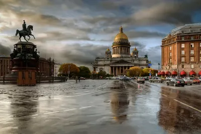 Осенняя пора в городе Санкт-Петербург - обои на рабочий стол