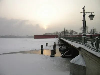 Зима питер, санкт-петербург, снег, мост фото, обои на рабочий стол