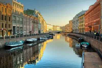 Обои на рабочий стол Красивый канал Санкт-Петербурга, обои для рабочего  стола, скачать обои, обои бесплатно