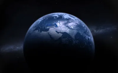 Темно-синяя планета Земля - Красивые картинки обоев для рабочего стола