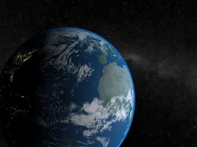 Заставка Планета Земля 3D - Получите возможность увидеть Землю из космоса с  этой заставкой для рабочего стола