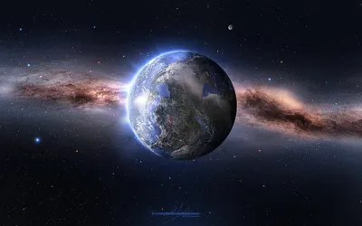 Обои фото планета Земля, земной шар на рабочий стол