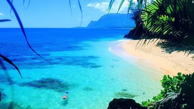 Скачать картинки море пляж обои на рабочий стол 1920x1080 бесплатно |  Путешествия на гавайи, Куда поехать на медовый месяц, Кауаи