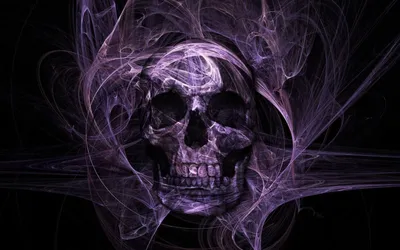 Обои фиолетовый череп - 61 фото