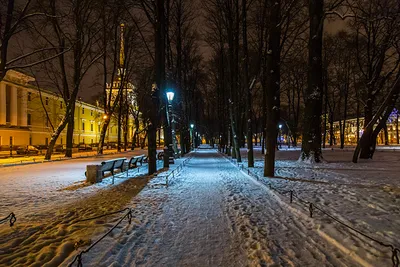 Обои для рабочего стола Санкт-Петербург Россия Alexander Garden