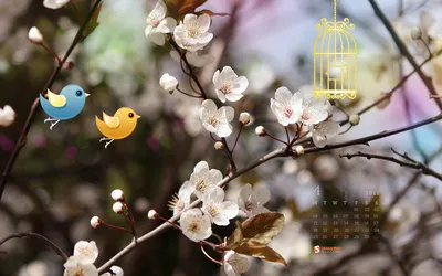 Обои-календарь на апрель 2022 — calendar12.ru