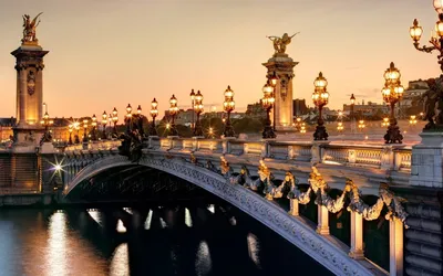 ᐉ Настенний декор Эйфелева башня в вечернем Париже 71x51 см (A717-2)