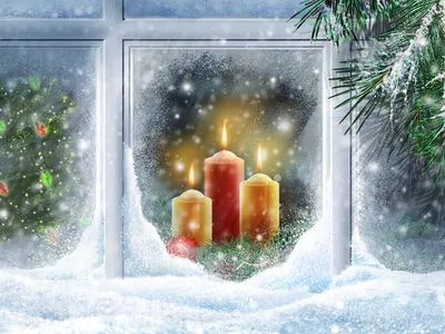 Обои Новый год, Рождественский день, елка, зима, снег 4K Ultra HD  бесплатно, заставка 3840x2160 - скачать картинки и фото