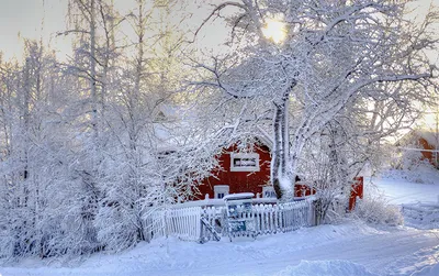 Скачать обои Зимняя деревня. на рабочий стол из раздела картинок Зима
