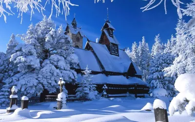 Зима в деревне - фото и картинки: 59 штук