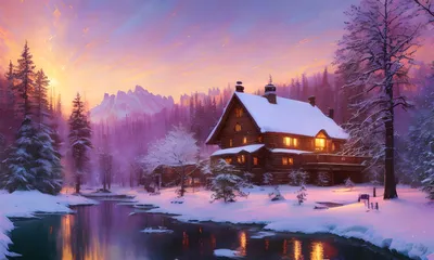 Картинки на рабочий стол зима в лесу фотографии