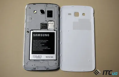 Чехол-обложка для смартфона Самсунг Галакси Гранд Прайм Прайме СМ-С530Н  черного цвета с визитками из натуральной кожи