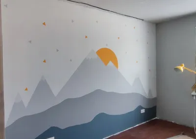 Художественная роспись стен в детской комнате, фото, идеи рисунков для  девочек и мальчиков, заказать в Москве