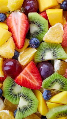 Images Kiwi Food Fruit Berry Salads Many 1080x1920