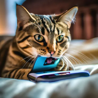 Узнаёт ли кошка голос своего человека по телефону | О котах | Дзен