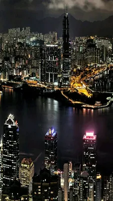 Огни ночного города | View wallpaper, City wallpaper, City