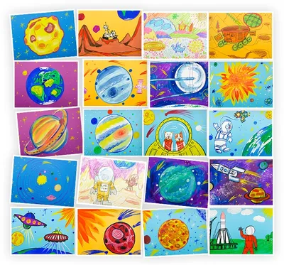 Рисуем Карандашами: Космос | SkillBerry | Онлайн-школа рисования и  рукоделия для детей и взрослых СкиллБерри